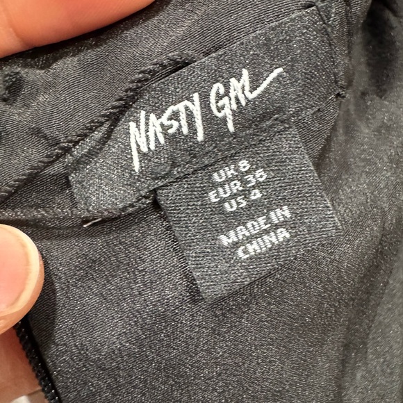 Nasty Gal Black and Gold Mini Dress - Picture 9 of 12